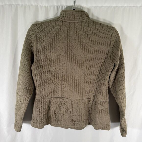 Coldwater Creek Blazer Women's 4 Petite Green Collared Button Up Long Sleeve - Picture 8 of 10